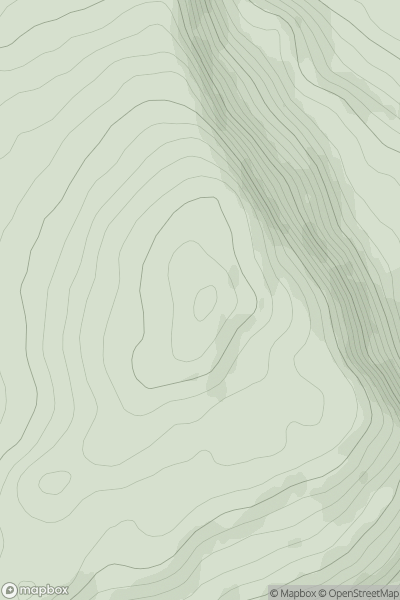 Thumbnail image for Creag nam Bodach [Glen Lyon to Glen Dochart & Loch Tay] showing contour plot for surrounding peak